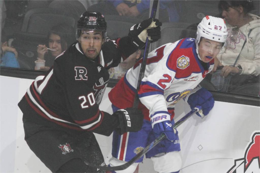 Red Deer Rebels forward Arjun Bawa scored his first goal of the 2025-26 WHL season this past weekend. (Advocate file photo)
