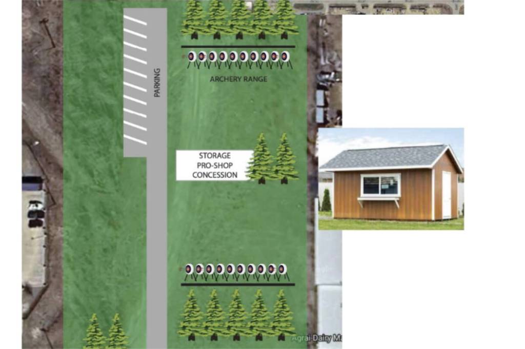 A Lacombe Fish and Game Association image of how a proposed archery range might look. (Image contributed)