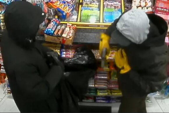 Blackfalds RCMP is looking to identify two suspects following a reported robbery on Friday, March 6. (Contributed photo)